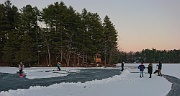 Preparing the rink on Otter Lake