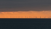 The new wind farm off Brighton, from Seaford beach