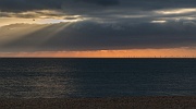 The new wind farm off Brighton, from Seaford beach