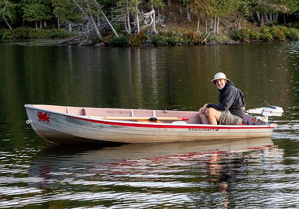 Fixing the aluminium boat