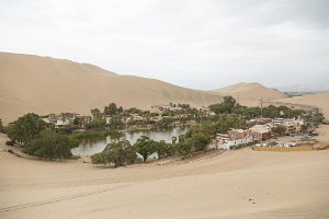 The oasis of Huacachina